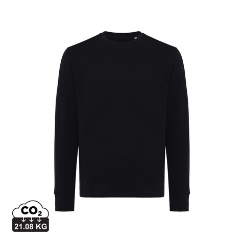 IQONIQ Etosha Lightweight Sweater aus recycelter Baumwolle schwarz bedrucken, Art.-Nr. T9303.001.M IQONIQ Etosha Lightweight Sweater aus recycelter Baumwolle schwarz bedrucken, Art.-Nr. T9303.001.M
