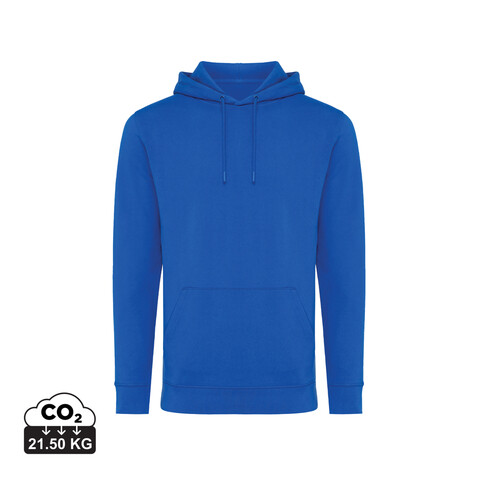 IQONIQ Jasper Hoodie aus recycelter Baumwolle Königsblau bedrucken, Art.-Nr. T9400.025.XS
