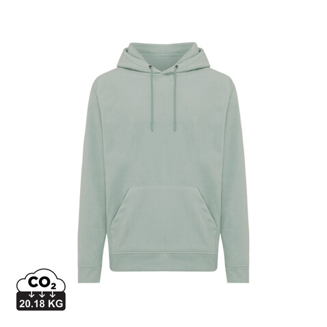 IQONIQ Trivor Mikrofleece-Kapuzen-Pulli aus recyc. Polyester Iceberg green bedrucken, Art.-Nr. T9403.023.S