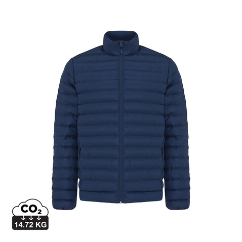 IQONIQ Maiko Herren Steppjacke aus recyceltem Polyester navy blau bedrucken, Art.-Nr. T1703.002.XL