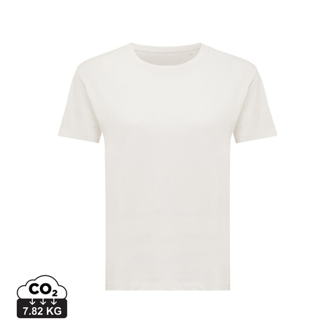 IQONIQ Yala Damen T-Shirt aus recycelter Baumwolle ivory white bedrucken, Art.-Nr. T4100.040.M