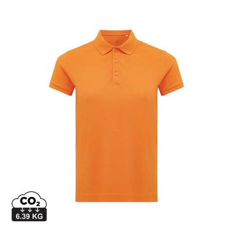 IQONIQ Yosemite Damen Piqué-Poloshirt aus rec. Baumwolle orange bedrucken, Art.-Nr. T4200.044.XXS