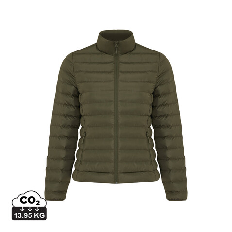 IQONIQ Maiko Damen Steppjacke aus recyceltem Polyester khaki bedrucken, Art.-Nr. T4703.020.XXS