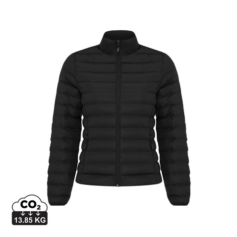 IQONIQ Maiko Damen Steppjacke aus recyceltem Polyester schwarz bedrucken, Art.-Nr. T4703.001.M IQONIQ Maiko Damen Steppjacke aus recyceltem Polyester schwarz bedrucken, Art.-Nr. T4703.001.M