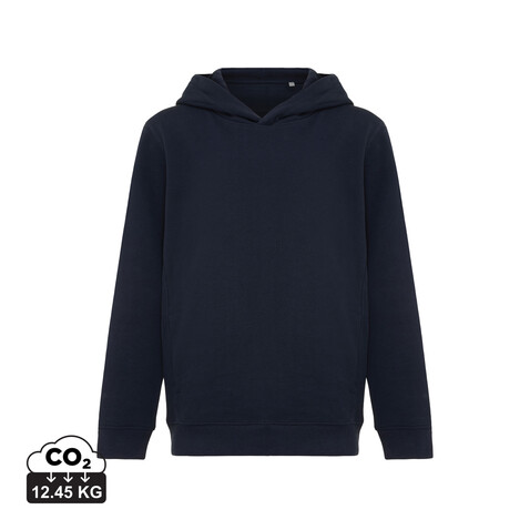 IQONIQ Yengo KidsHoodie mit Seitentaschen aus rec. Baumwolle navy blau bedrucken, Art.-Nr. T6404.002.1314 IQONIQ Yengo KidsHoodie mit Seitentaschen aus rec. Baumwolle navy blau bedrucken, Art.-Nr. T6404.002.1314