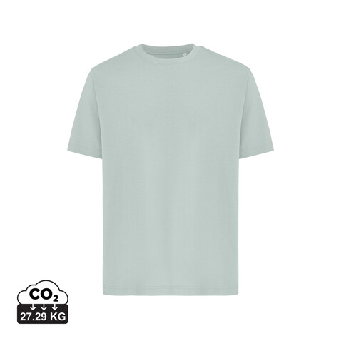 IQONIQ Nikko Heavyweight T-Shirt aus recycelter Baumwolle Iceberg green bedrucken, Art.-Nr. T9106.023.XXS