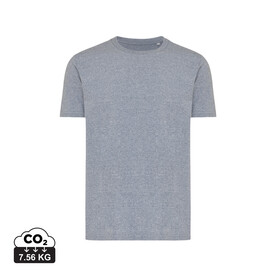 IQONIQ Brett T-Shirt aus recycelter Baumwolle light heather navy bedrucken, Art.-Nr. T9107.043.XXXL
