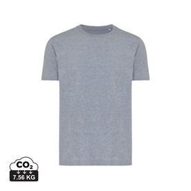 IQONIQ Brett T-Shirt aus recycelter Baumwolle light heather navy bedrucken, Art.-Nr. T9107.043.XXXL
