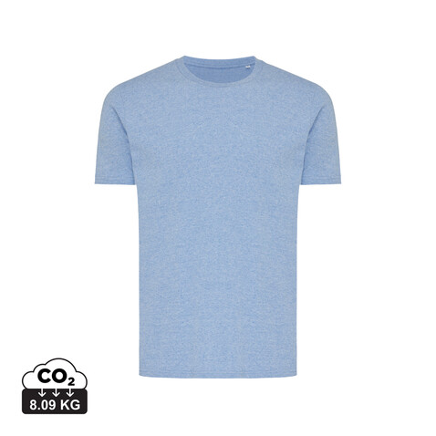 IQONIQ Brett T-Shirt aus recycelter Baumwolle light heather blue bedrucken, Art.-Nr. T9107.042.S