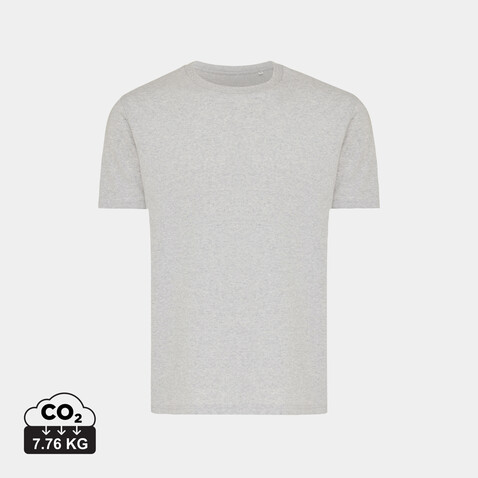 IQONIQ Brett T-Shirt aus recycelter Baumwolle light heather grey bedrucken, Art.-Nr. T9107.032.XXL