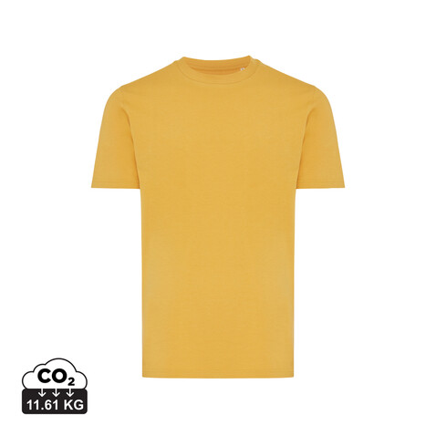 IQONIQ Brett T-Shirt aus recycelter Baumwolle ochre yellow bedrucken, Art.-Nr. T9107.021.XXS