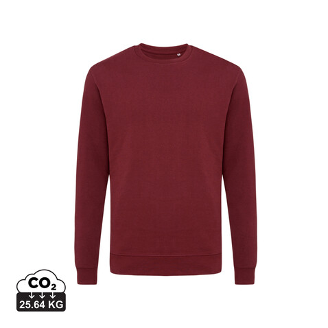 IQONIQ Zion Rundhals-Sweater aus recycelter Baumwolle burgunderrot bedrucken, Art.-Nr. T9300.007.XXS IQONIQ Zion Rundhals-Sweater aus recycelter Baumwolle burgunderrot bedrucken, Art.-Nr. T9300.007.XXS