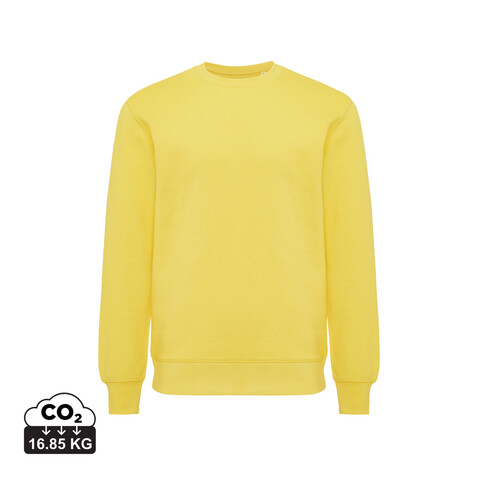 IQONIQ Etosha Lightweight Sweater aus recycelter Baumwolle gelb bedrucken, Art.-Nr. T9303.045.XXXL IQONIQ Etosha Lightweight Sweater aus recycelter Baumwolle gelb bedrucken, Art.-Nr. T9303.045.XXXL