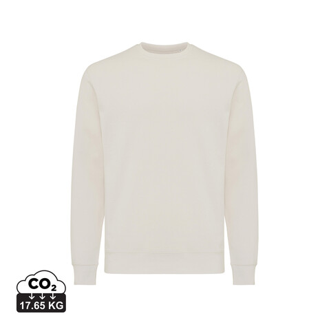IQONIQ Etosha Lightweight Sweater aus recycelter Baumwolle ivory white bedrucken, Art.-Nr. T9303.040.XXS