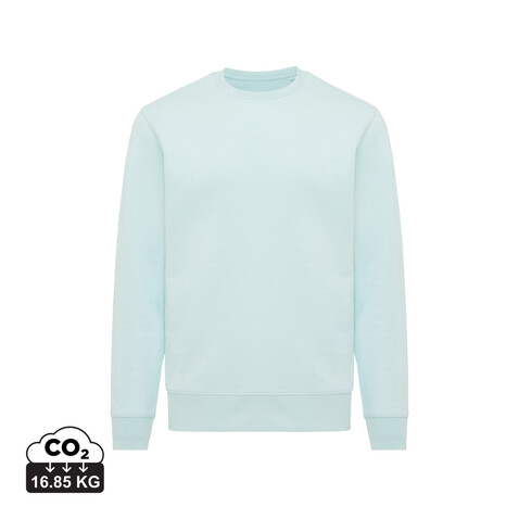 IQONIQ Etosha Lightweight Sweater aus recycelter Baumwolle crushed mint bedrucken, Art.-Nr. T9303.037.XXXL