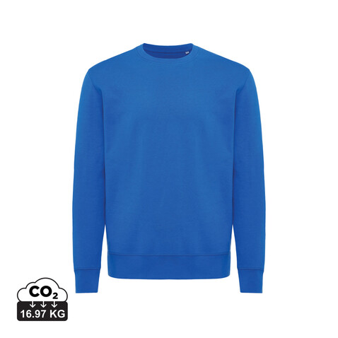 IQONIQ Etosha Lightweight Sweater aus recycelter Baumwolle Königsblau bedrucken, Art.-Nr. T9303.025.XS