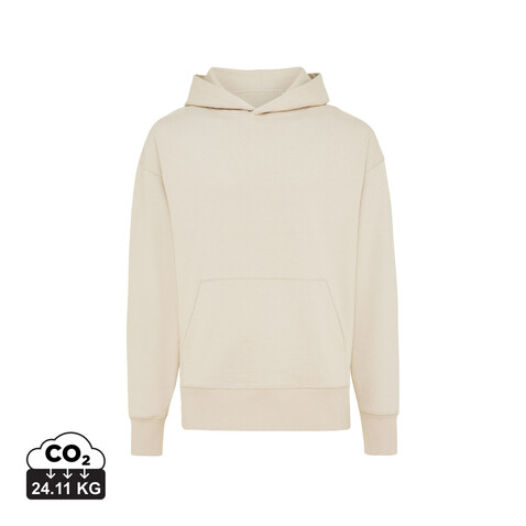 IQONIQ Yoho Relax-Hoodie aus recycelter Baumwolle natural raw bedrucken, Art.-Nr. T9402.018.S
