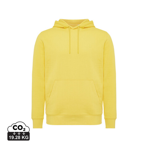 IQONIQ Rila Lightweight Hoodie aus recycelter Baumwolle gelb bedrucken, Art.-Nr. T9404.045.L IQONIQ Rila Lightweight Hoodie aus recycelter Baumwolle gelb bedrucken, Art.-Nr. T9404.045.L