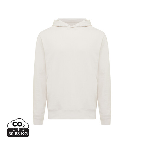 IQONIQ Yengo Hoodie mit Seitentaschen aus rec. Baumwolle ivory white bedrucken, Art.-Nr. T9405.040.XXL
