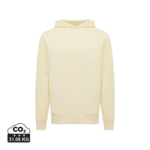 IQONIQ Yengo Hoodie mit Seitentaschen aus rec. Baumwolle cream yellow bedrucken, Art.-Nr. T9405.036.XL
