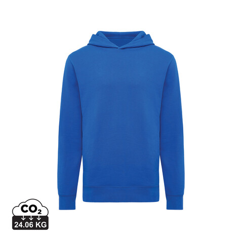 IQONIQ Yengo Hoodie mit Seitentaschen aus rec. Baumwolle Königsblau bedrucken, Art.-Nr. T9405.025.XXXL