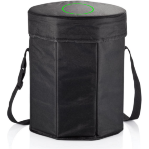 Kühlbox Sitz schwarz bedrucken, Art.-Nr. P733.441