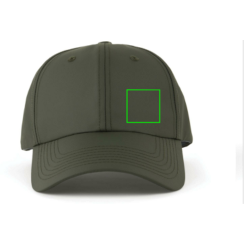 VINGA Baltimore AWARE™ Kappe aus recyceltem PET grün bedrucken, Art.-Nr. V453107 VINGA Baltimore AWARE™ Kappe aus recyceltem PET grün bedrucken, Art.-Nr. V453107