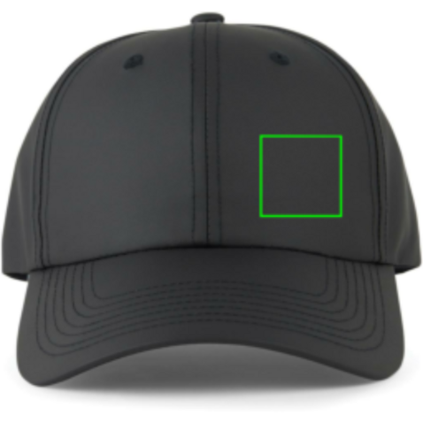 VINGA Baltimore AWARE™ Kappe aus recyceltem PET schwarz bedrucken, Art.-Nr. V453101