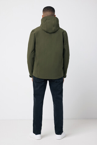 IQONIQ Makalu Herren Softshelljacke aus recyceltem Polyester khaki bedrucken, Art.-Nr. T1700.020.XXXL