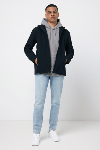 IQONIQ Makalu Herren Softshelljacke aus recyceltem Polyester schwarz bedrucken, Art.-Nr. T1700.001.5XL