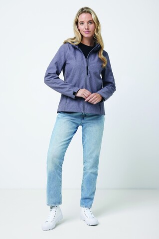 IQONIQ Makalu Damen Softshelljacke aus recyceltem Polyester vulcano heather grey bedrucken, Art.-Nr. T4700.028.XL IQONIQ Makalu Damen Softshelljacke aus recyceltem Polyester vulcano heather grey bedrucken, Art.-Nr. T4700.028.XL