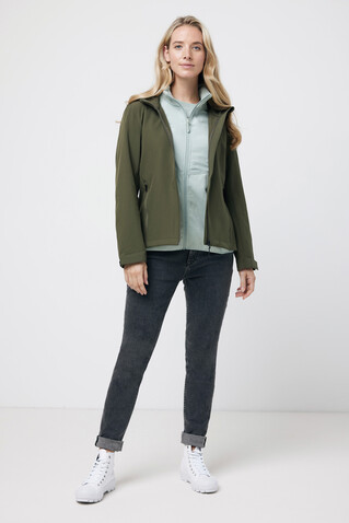 IQONIQ Makalu Damen Softshelljacke aus recyceltem Polyester khaki bedrucken, Art.-Nr. T4700.020.L