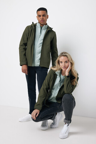 IQONIQ Makalu Damen Softshelljacke aus recyceltem Polyester khaki bedrucken, Art.-Nr. T4700.020.L