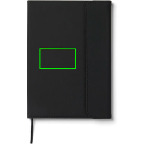 VINGA Baltimore GRS-zertifiziertes Papier & PU-Notizbuch schwarz bedrucken, Art.-Nr. V773101 VINGA Baltimore GRS-zertifiziertes Papier & PU-Notizbuch schwarz bedrucken, Art.-Nr. V773101