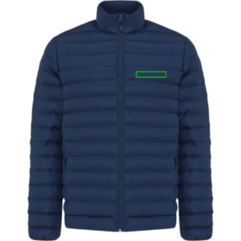 IQONIQ Maiko Herren Steppjacke aus recyceltem Polyester navy blau bedrucken, Art.-Nr. T1703.002.L