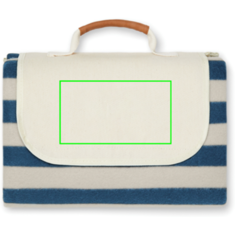 VINGA Alba große GRS rPET Picknickdecke navy blau bedrucken, Art.-Nr. V4590005 VINGA Alba große GRS rPET Picknickdecke navy blau bedrucken, Art.-Nr. V4590005