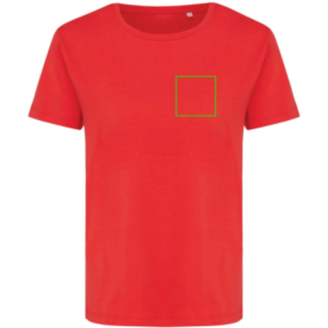 IQONIQ Yala Damen T-Shirt aus recycelter Baumwolle luscious red bedrucken, Art.-Nr. T4100.008.M IQONIQ Yala Damen T-Shirt aus recycelter Baumwolle luscious red bedrucken, Art.-Nr. T4100.008.M