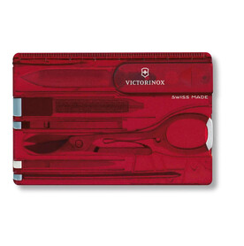 Nylon Victorinox SwissCard Classic multitool – Rot bedrucken, Art.-Nr. 008999999_3928