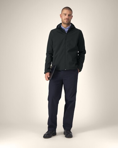 Stanley Discoverer - Die Herren-Softshelljacke mit Kapuze - Black - XXL bedrucken, Art.-Nr. STJM158C0022X