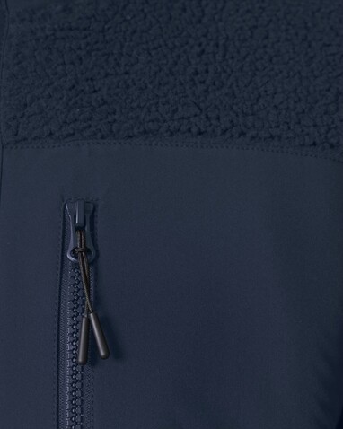 Brooker - Die Relaxed Unisex-Sherpajacke - French Navy - S bedrucken, Art.-Nr. STJU248C7271S