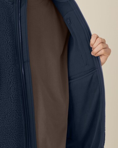 Liner - Die Unisex-Sherpaweste - French Navy - XS bedrucken, Art.-Nr. STJU249C727XS