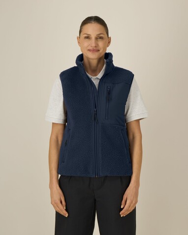 Liner - Die Unisex-Sherpaweste - French Navy - 3XL bedrucken, Art.-Nr. STJU249C7273X