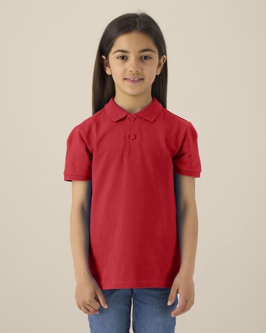 Mini Sprinter - Das Iconic Kinder-Polo - Red - 3-4/98-104cm bedrucken, Art.-Nr. STPK908C00403