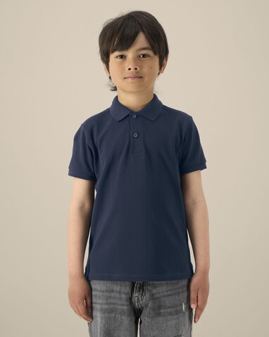Mini Sprinter - Das Iconic Kinder-Polo - French Navy - 7-8/122-128cm bedrucken, Art.-Nr. STPK908C72707