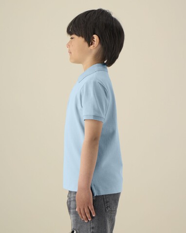 Mini Sprinter - Das Iconic Kinder-Polo - Sky blue - 3-4/98-104cm bedrucken, Art.-Nr. STPK908C23203
