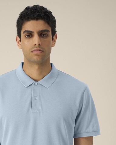 Coaster Vintage - Das Garment-Dyed Unisex-Polo - G. Dyed Blue Stone - L bedrucken, Art.-Nr. STPU252C7321L