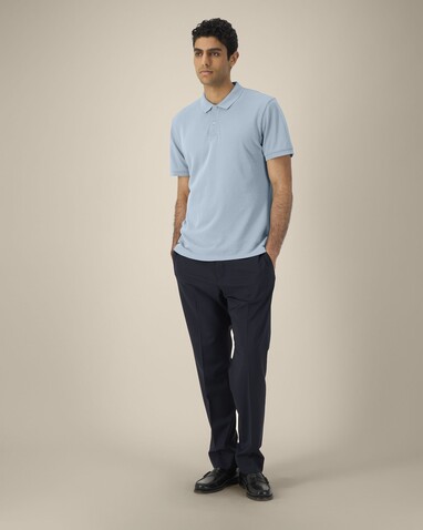Coaster Vintage - Das Garment-Dyed Unisex-Polo - G. Dyed Blue Stone - S bedrucken, Art.-Nr. STPU252C7321S