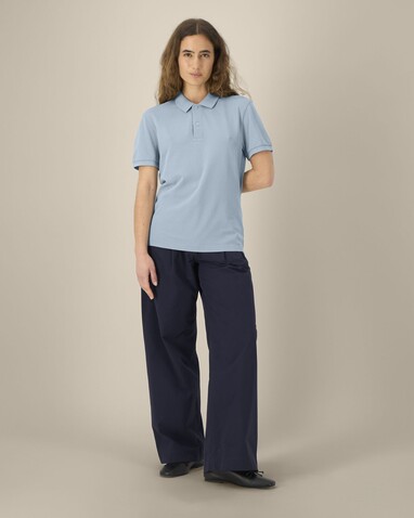 Coaster Vintage - Das Garment-Dyed Unisex-Polo - G. Dyed Blue Stone - L bedrucken, Art.-Nr. STPU252C7321L