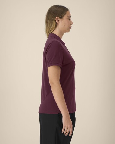Stella Coaster - Das Damen-Polo - Deep Plum - S bedrucken, Art.-Nr. STPW977C1511S
