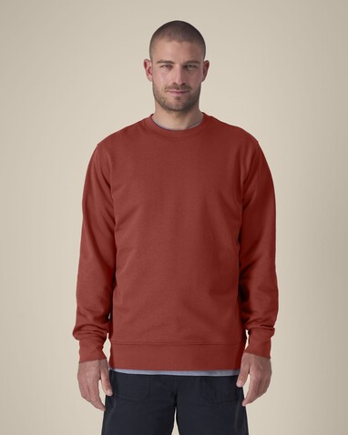 Changer 2.0 - Das Iconic Rundhals-Unisex-Sweatshirt - Earthy Red - XS bedrucken, Art.-Nr. STSU178C150XS